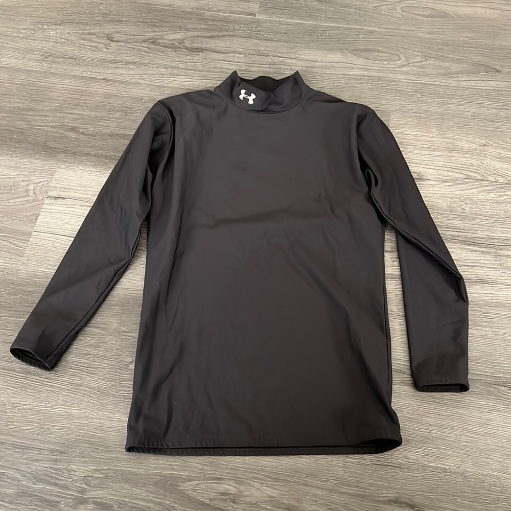 Under Armour Moc neck cold gear men’s XL shirt top black